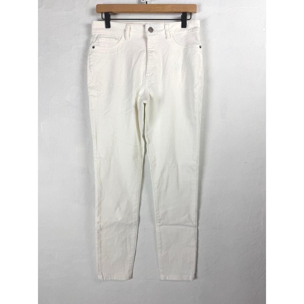 2/$30 DL1961 White Farrow High Rise Skinny Porcelain Jeans Size 29